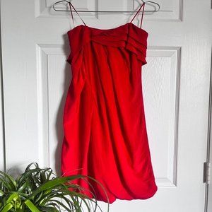Greylin red strapless mini dress